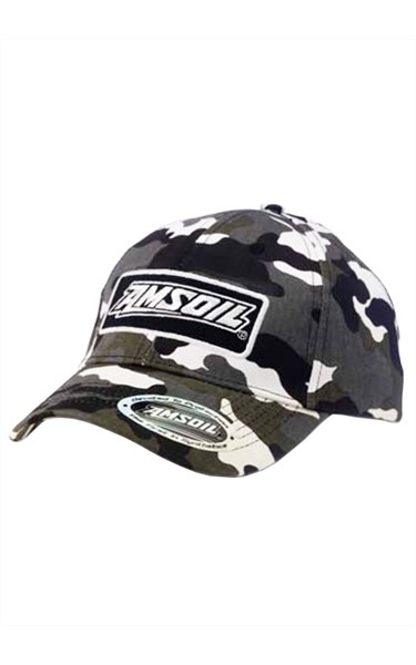 Бейсболка черная AMSOIL Snow Camo Cap