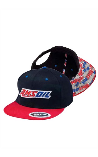 Бейсболка черная/красная AMSOIL Podium