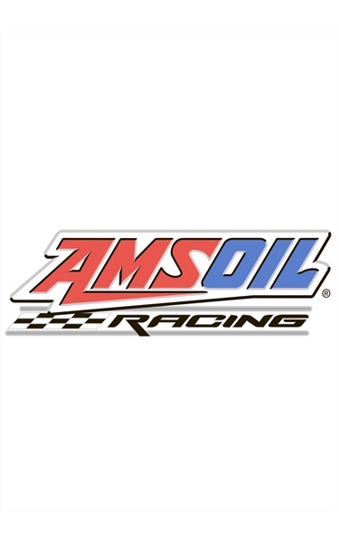 Наклейка AMSOIL RACING (винил) 10х3,5 см