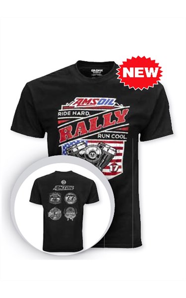 Футболка черная AMSOIL Motocycle Rally, разм. XXL