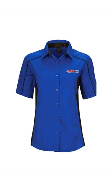 Блузка женская синяя с 1/2 рукавом AMSOIL, разм. S