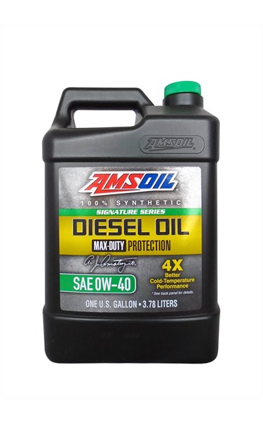 Signature Series Max-Duty Synthetic Diesel Oil 0W-40