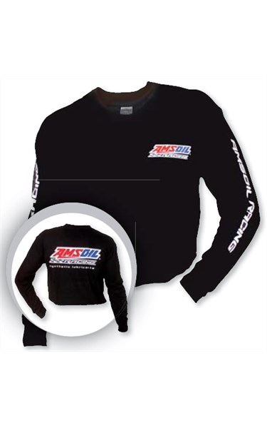 Футболка с длинным рукавом черная AMSOIL Racing, разм. XL